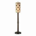 Brilliantbulb Coronado 70 in. Floor Lamp 47257 w/3 in. white body and mojito coffee bean Sunbrella shade fabric BR1865616